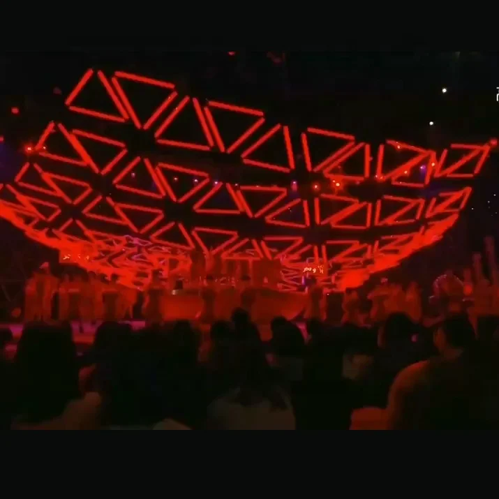 led kinetic Kinetic Light System RGB Color Tube Light Motorized by DMX Winch