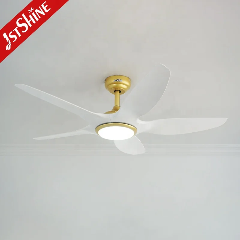 1stshine LED ceiling fan 5 blades OEM color dimmable LED light ceiling fan with remote