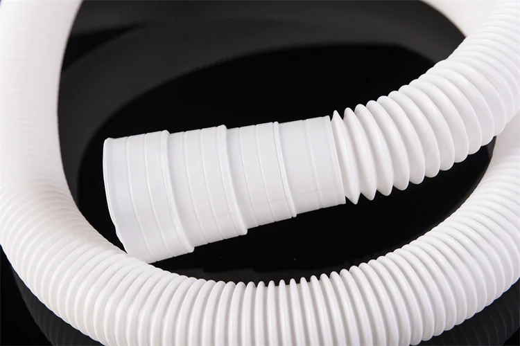 Transparent Soft Corrugated Pvc Plastic Extension Washing Machine Outlet Water Pipe Drain Hose