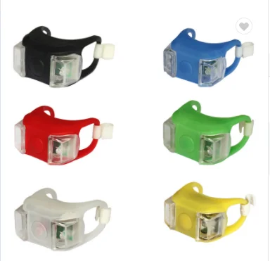 bike lights Mountain Bike Silicone Safety Warning Light Waterproof LED Taillight Warning  silicon covers tail bike light