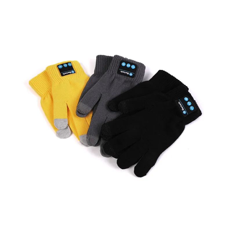 Gloves with Warm Touchscreen Answering Call Dual-Band Music Features for Outdoor Winter Scenes