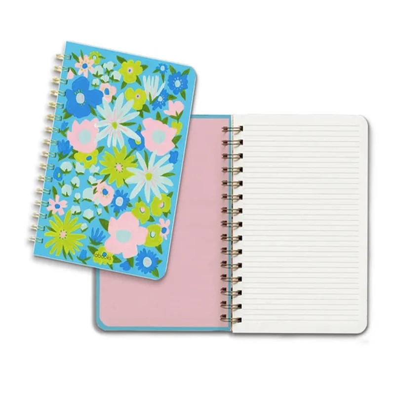 A5 Spiral Weekly and Monthly Tabs Academic Planner Coils Metal Double Loop Binding Thick Hardcover Notebook for Students