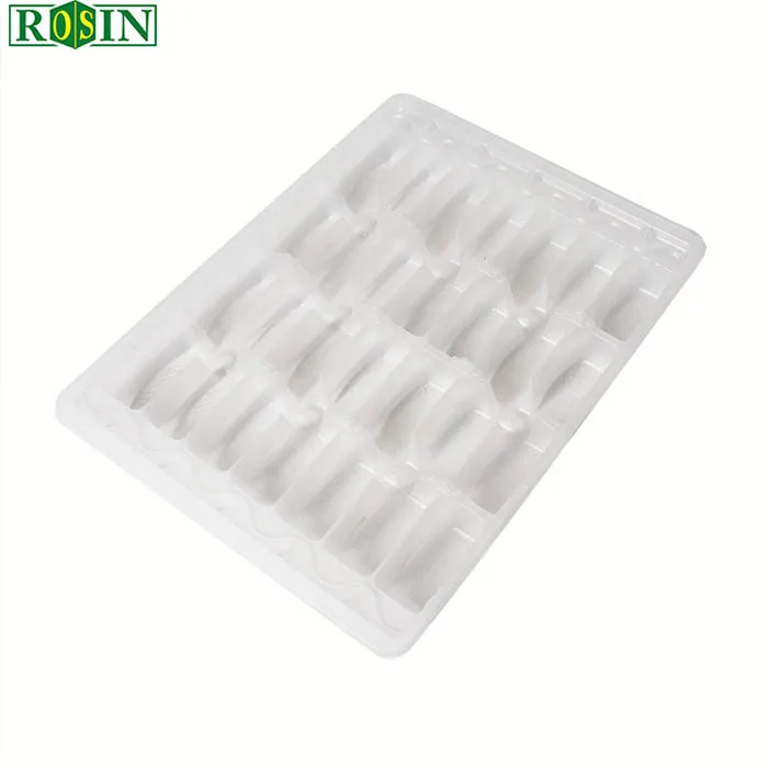 custom plastic blister disposable pp food tray with dividers frozen takeaway dumpling container tray with lid
