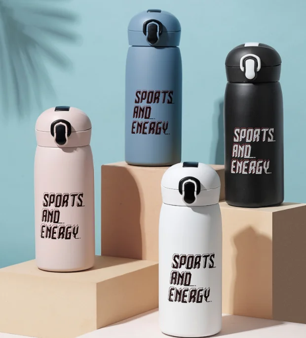 Eco friendly Stainless Steel Sports Insulated Flask Shaker Thermos Travel Large Capacity Drinking Water Bottle