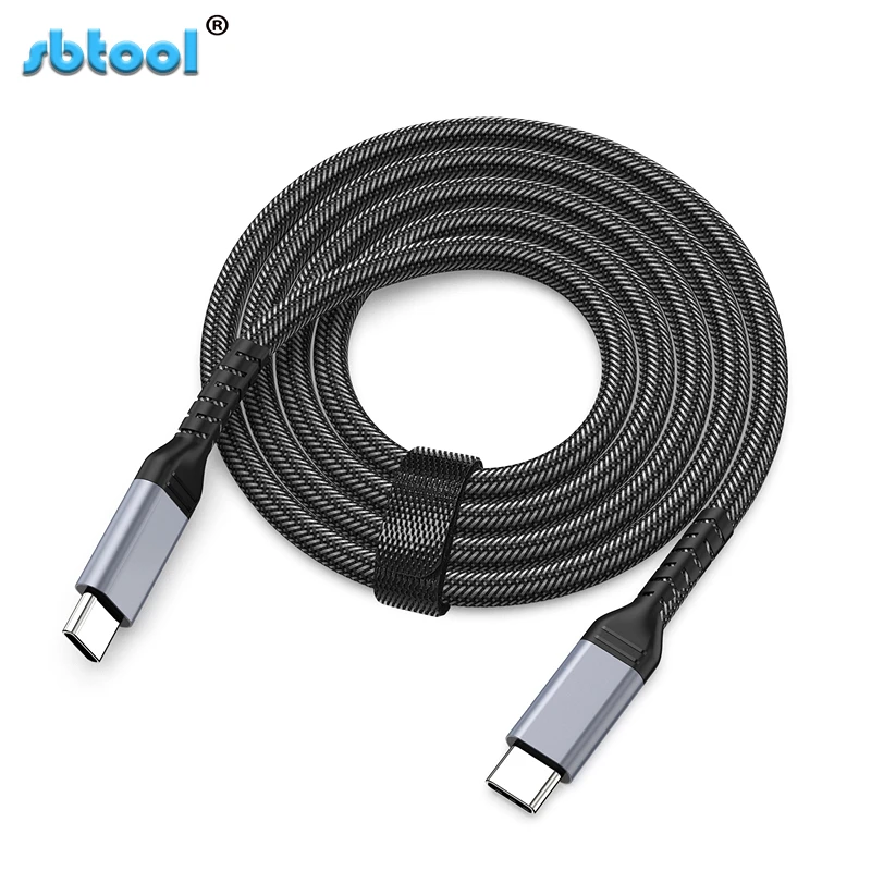 Custom MOQ Metal Case Usb Cable pd 5a 100w usb2.0 type c to type c cable fast charging type-c usb cable