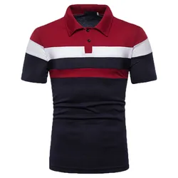 High Quality China manufacturer custom logo man clothes short sleeves slim fit polo t-shirt
