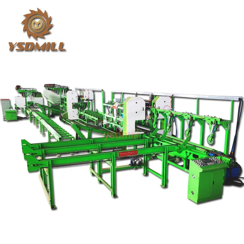 Log Cutting Band Sawmill Twin Vertical Band Saw Machine Twin Bandsaw Sawmill