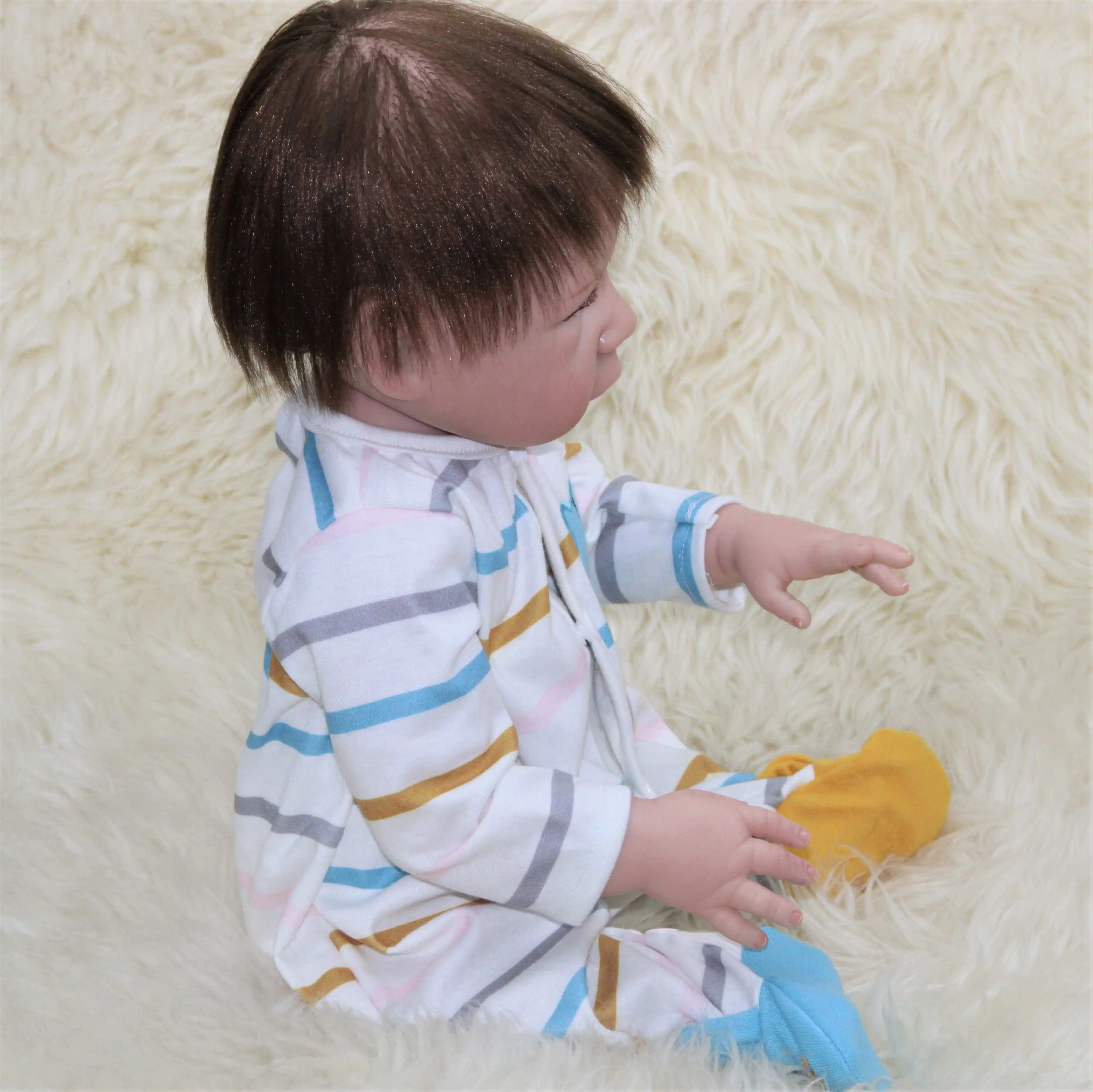 Sell Well New Type 18 Inch Silicon Realistic Reborn Baby Dolls Vinyl Reborn doll