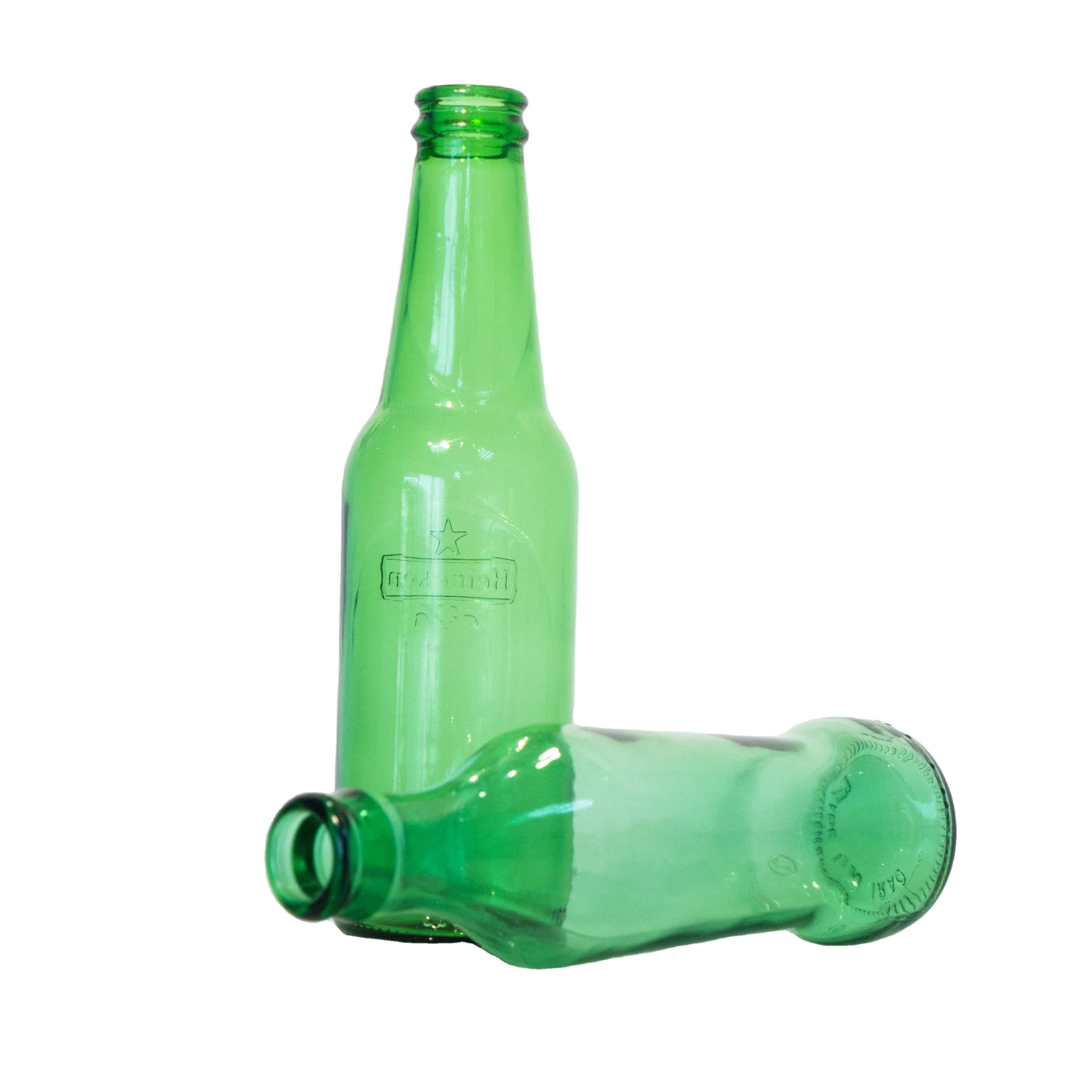 500ml high quality transparency glass beer bottle with swing top cap