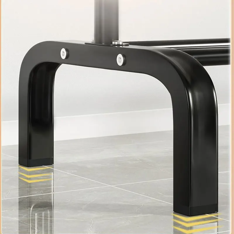 Black Standing dryer Hanging Bag Hat Umbrella Multifunctional Coat Rack Metal Clothes Hanger cloth drying rack With Wheels