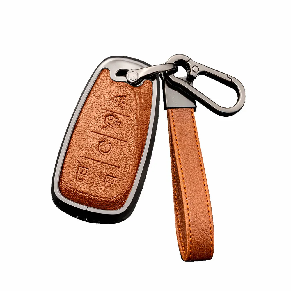 Metal full protection car key fob case cover fit for 2016-2022 Chevrolet Malibu Camaro Cruze Traverse Sonic Volt Bolt Equinox