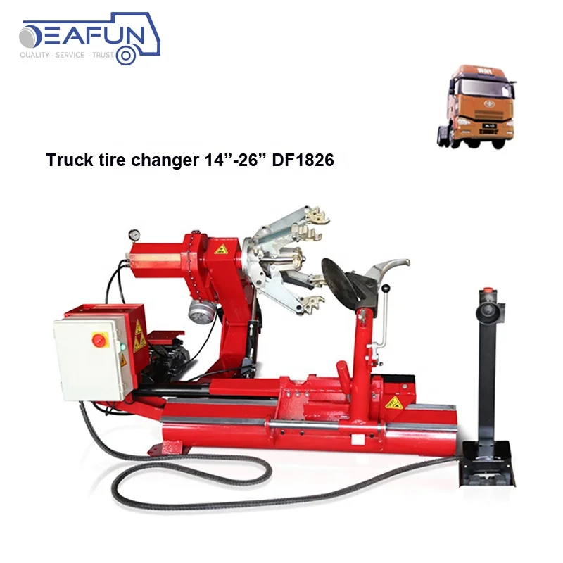 Hydraulic tire changer for truck repairs in Germany