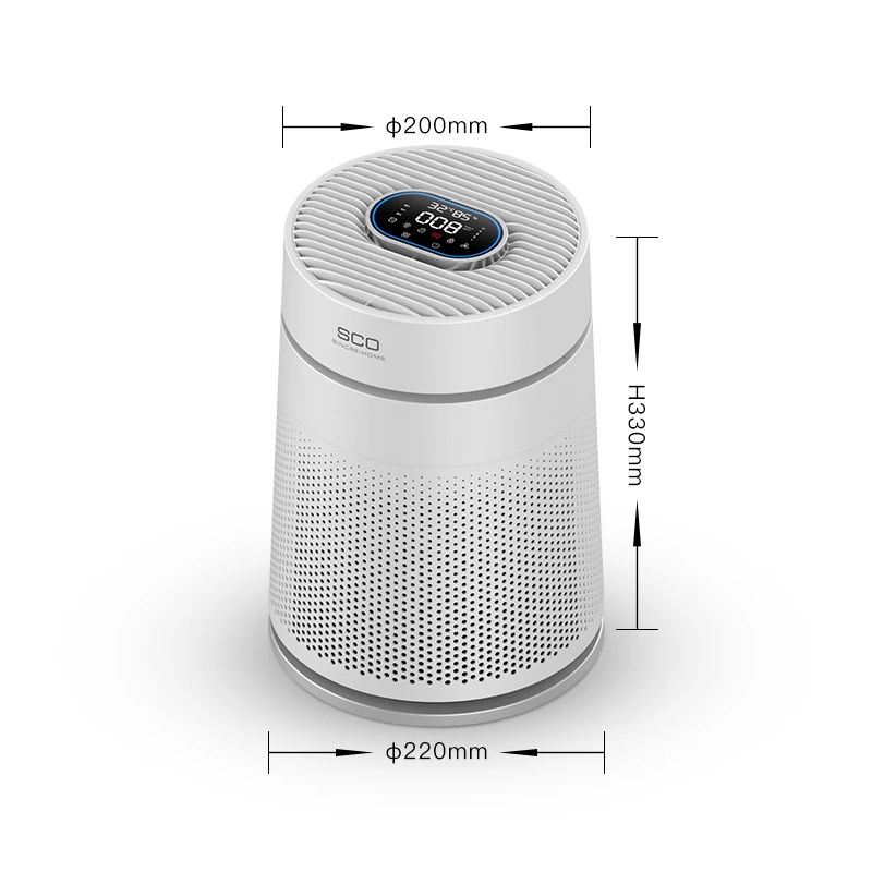 Katald Low Noise Electrostatic Home Desktop Room Table Top Hepa H13 Air Purifier For Room Air Conditioner With 3 Wind Speed