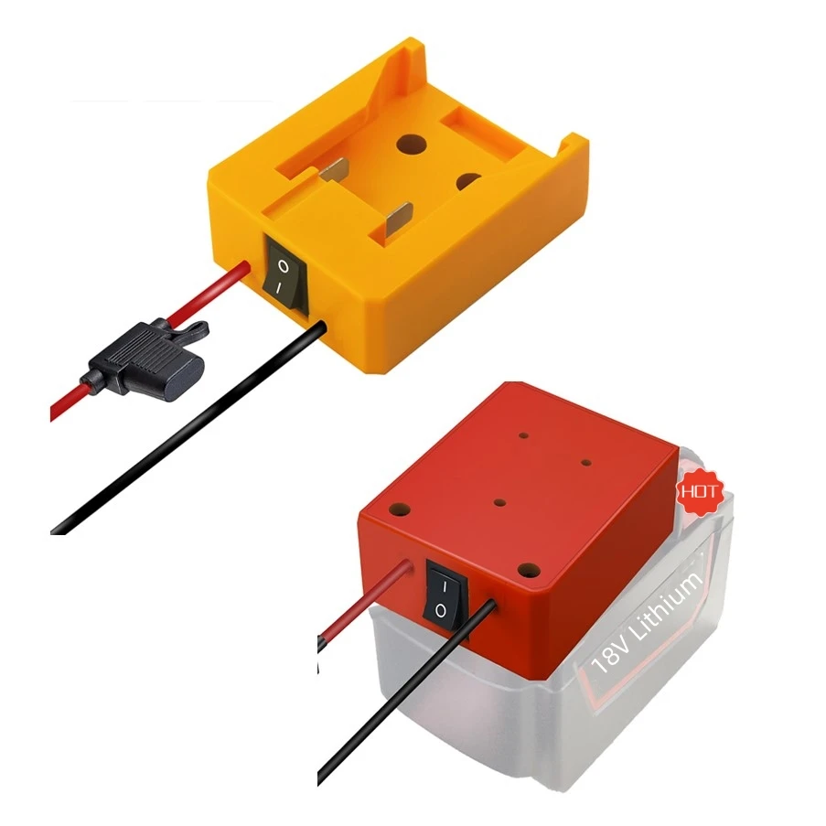 Адаптер для аккумулятора URUN подходит Dewal Milwauke аккумулятор DIY адаптер игрушек RC автомобильный разъем с предохранителем и проводами