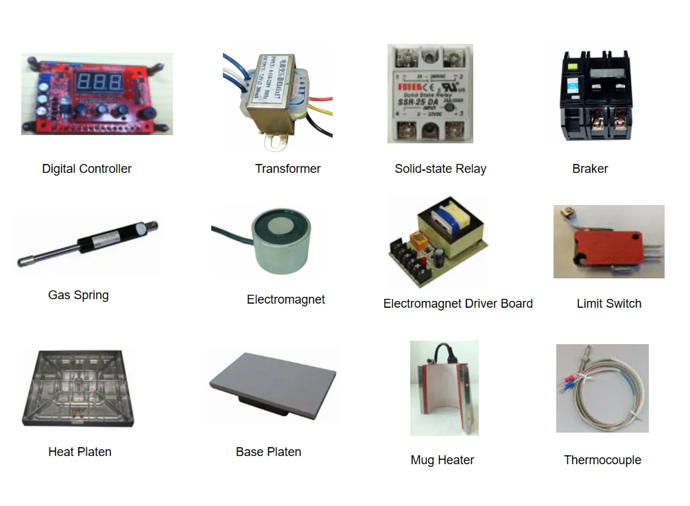 Heat Press High Quality Spare Parts