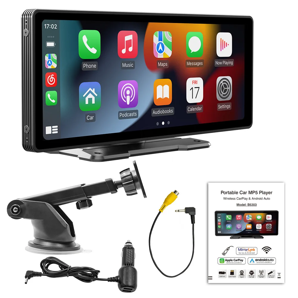 10.26 inch widescreen wireless carplay portable mirrorlink mobile HD screen projection carplay