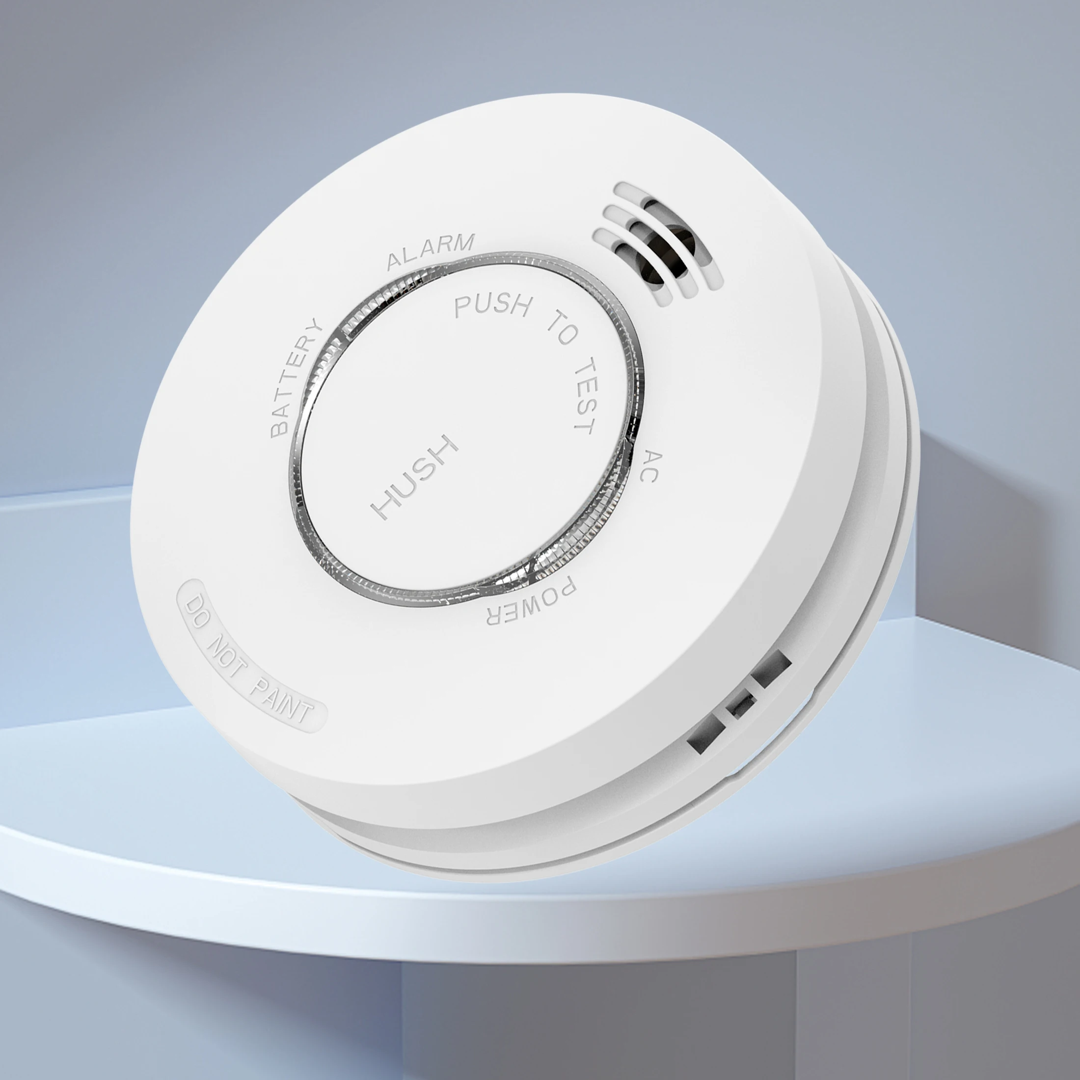 Dual Power Interconnection RF 433 Smoke Detector Wireless Smoke Fire Alarm For Home With Rf Bridge