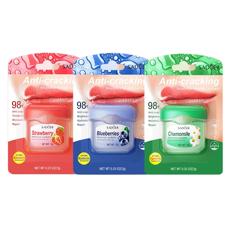 Wholesale  3 Flavors Organic Fruit Lip Care Scrub Custom Logo Vegan Vanilla Strawberry 2 In 1 Lip Scrub And Lip Balm