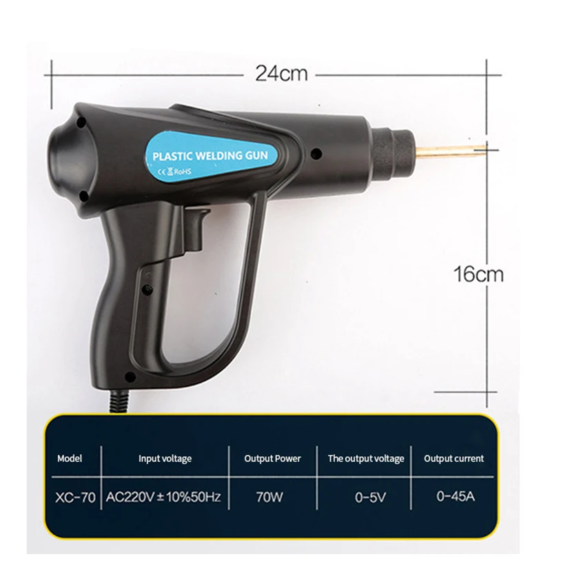 70w plastic repair machine car bumper repair welding gun welding tool kit