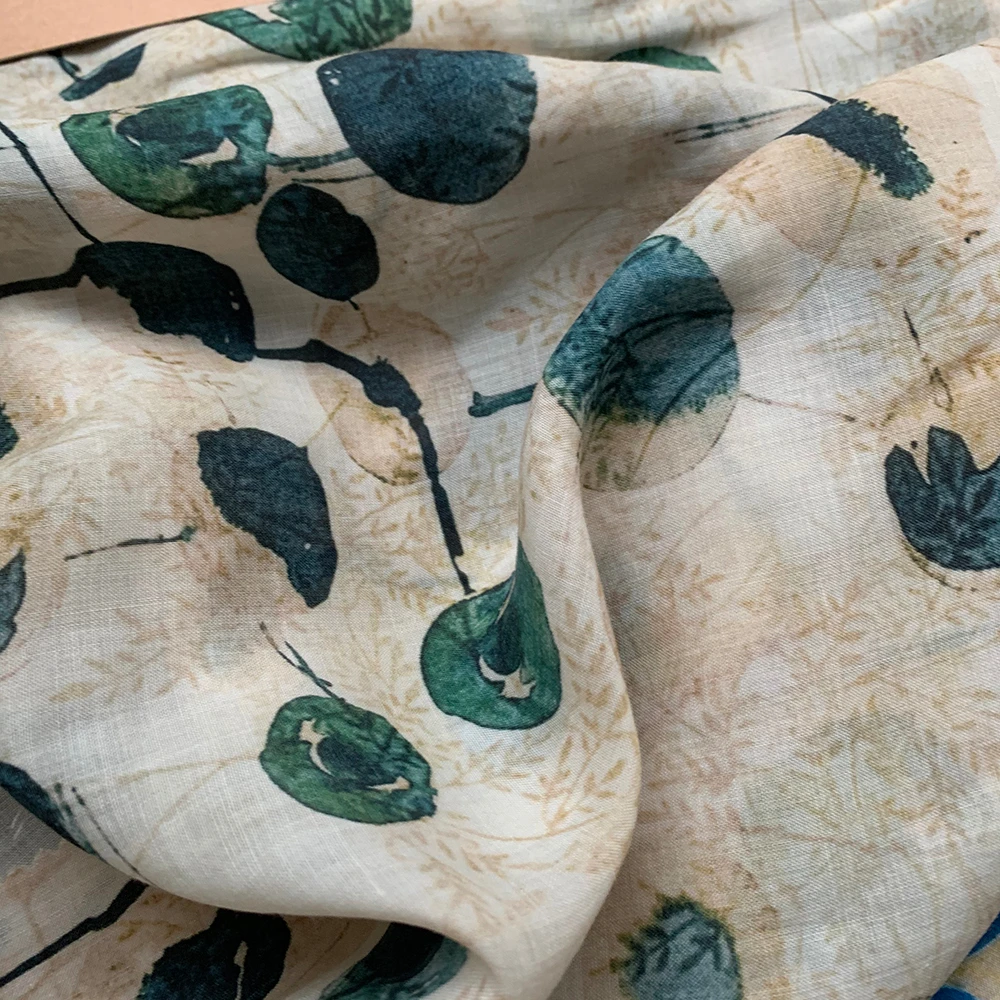 Shirt Neon Color Cotton Custom Printed Linen Fabric