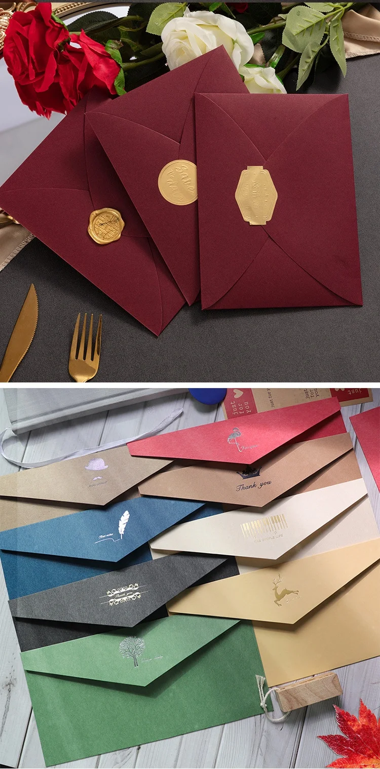 Customized Luxury Party Birthday Greeting  Business Invitation Card 5X7 Inch Clear Acrylic Wedding Invitations With Envelopes