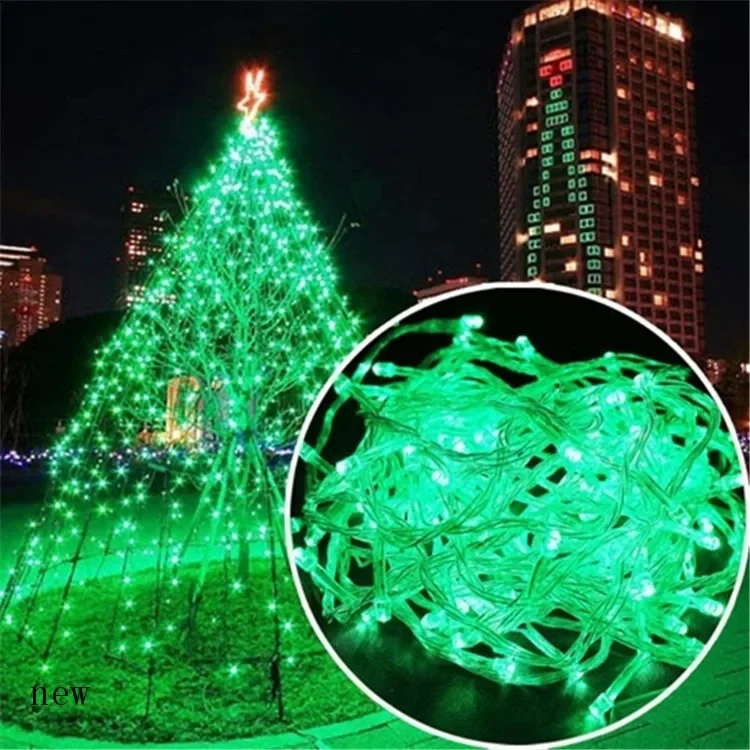 Cherry Balls LED Star Fairy Garland 10m Outdoor Waterproof Icicle Waterfall String Light for Holiday Party Wedding Decor