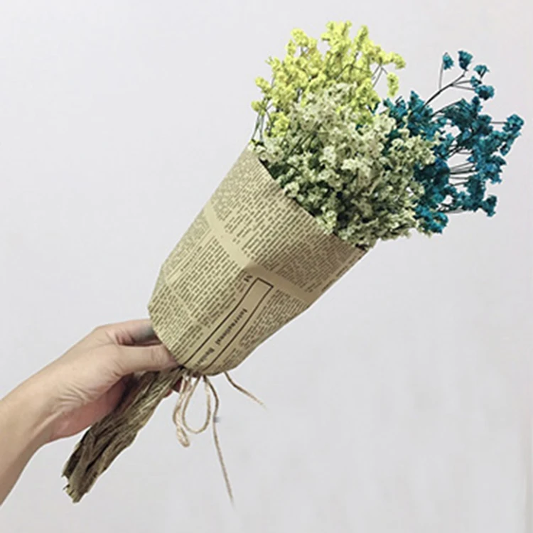 New arrival Gift wrapping paper newspaper print flower wrapping paper