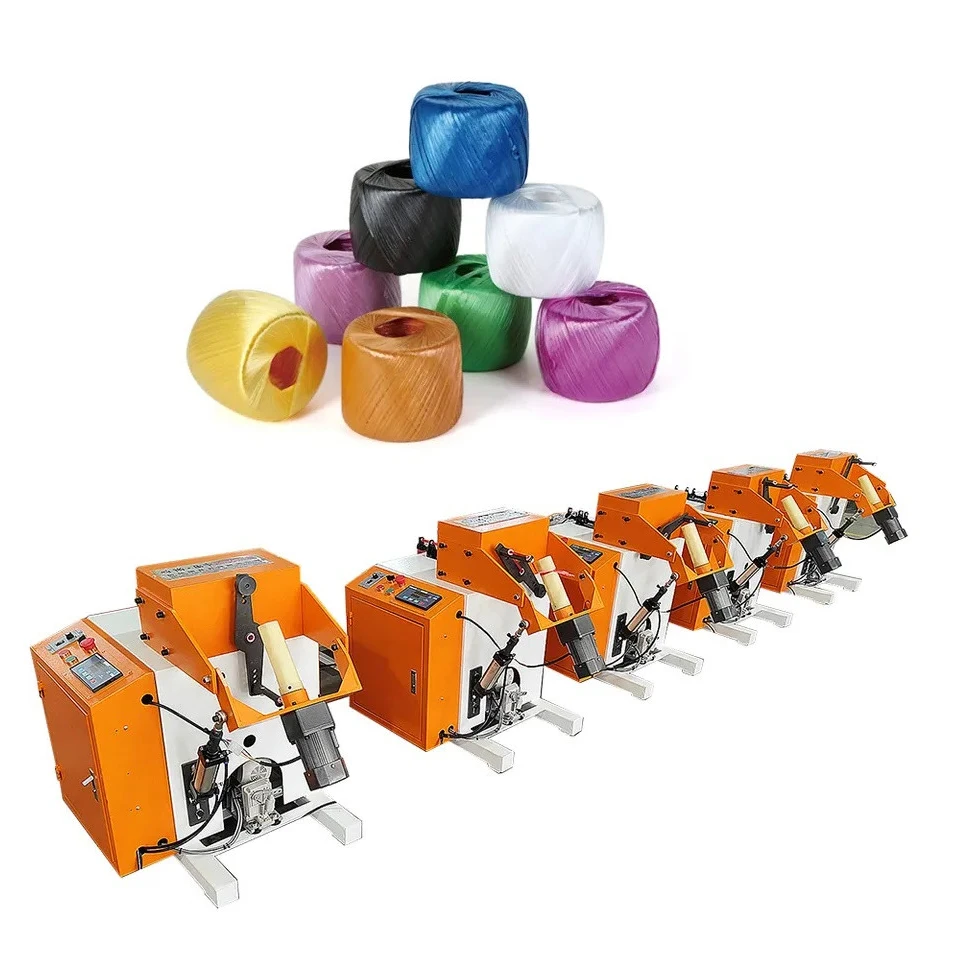 plastic pp pe automatic raffia rope extruder flat yarn film baler twine making machine