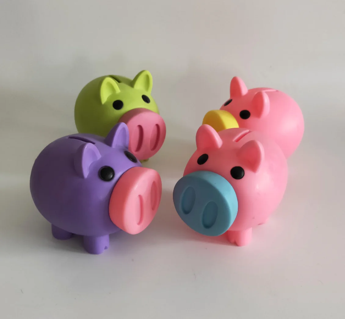 Customized Piggy Bank Toys Cartoon Coin Bank Figure Toy Saving Money Box for Kids