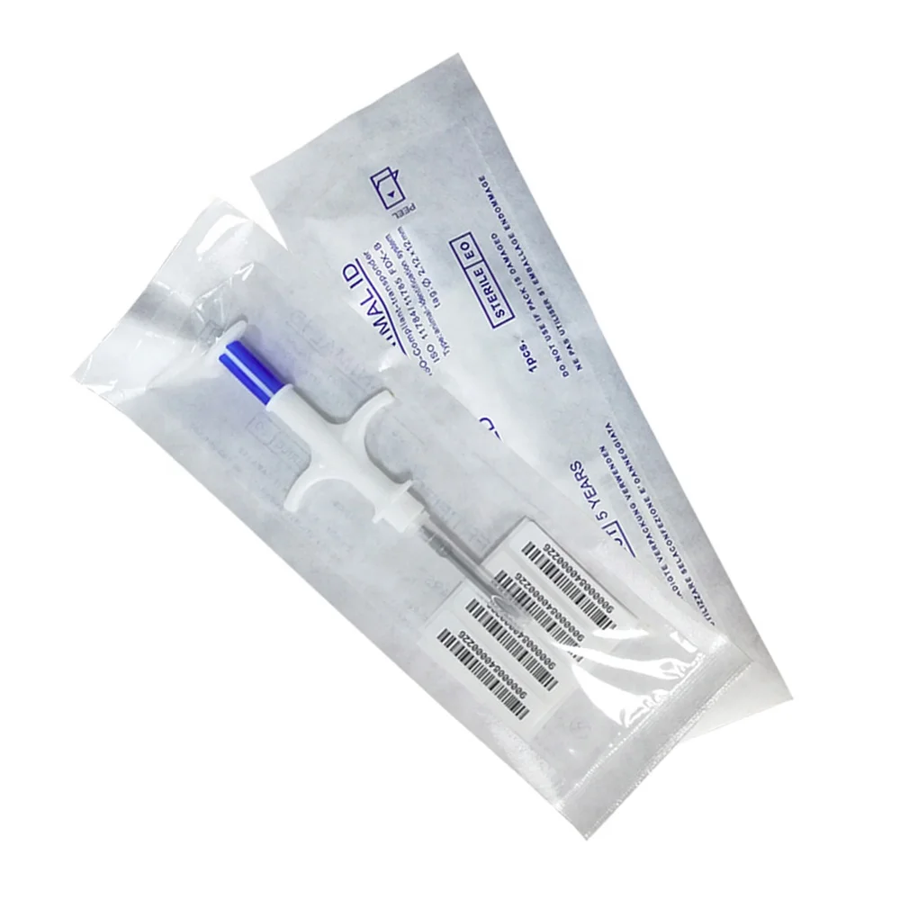 FDX-B 134.2KHz Injectable Implant Fish RFID Animal Micro Chip Microchip Pet ID Tag For Dog