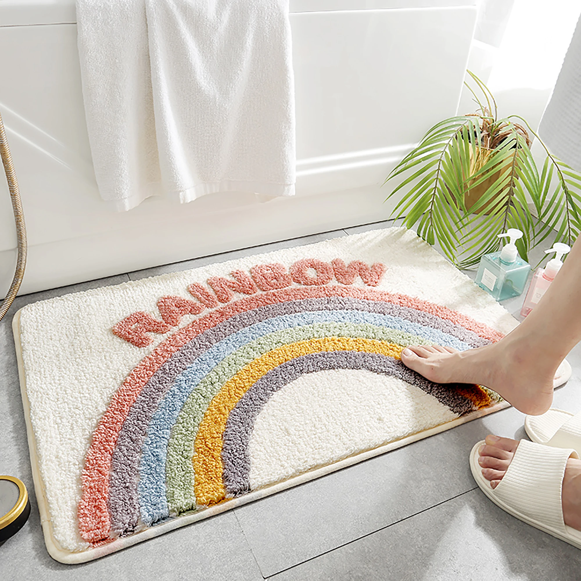 Wholesales Non Slip Bathroom Mat Rug Super Absorbent Nonslip Mat