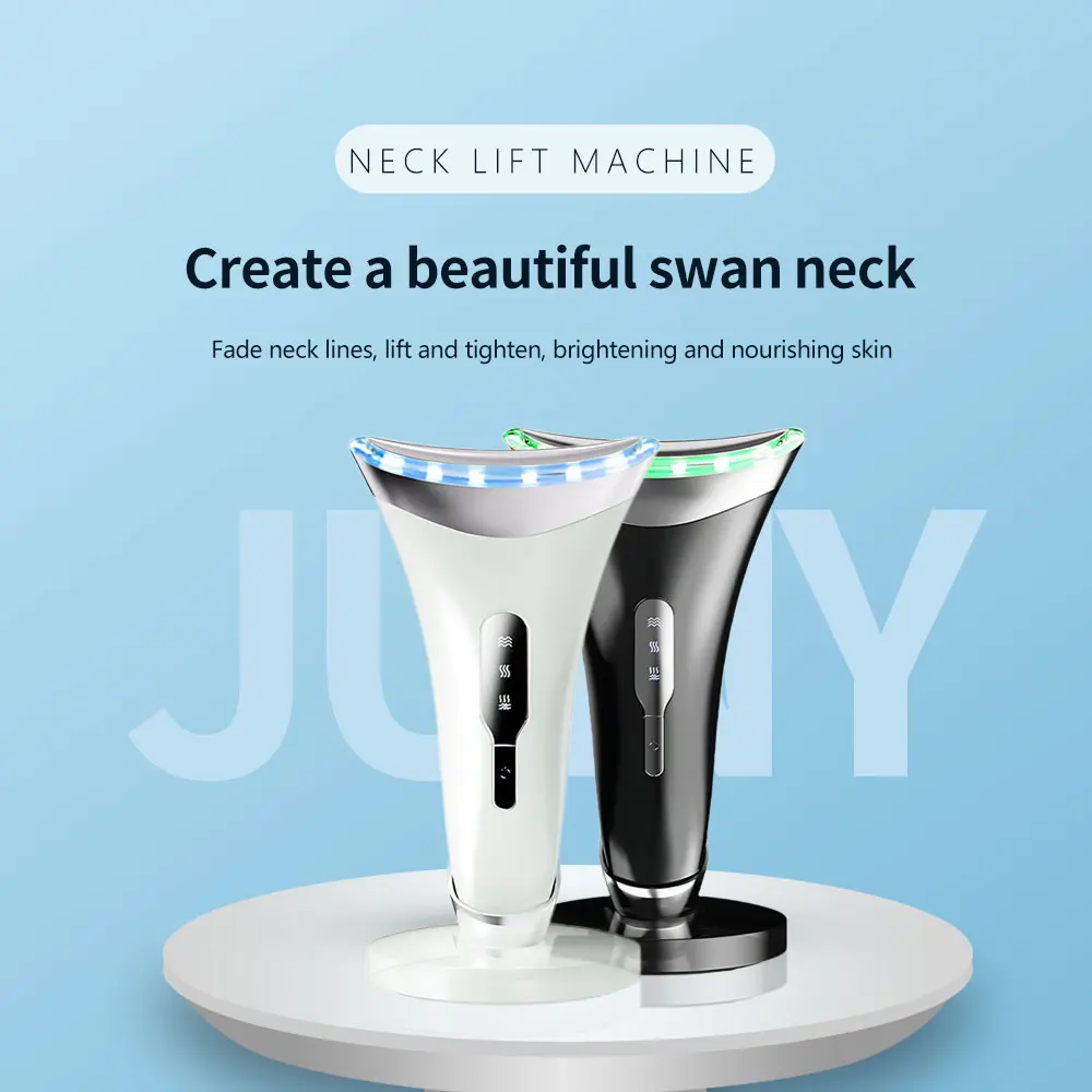 Beauty Facial Led Light Therapy Massager Lymphatic Drainage Microcurrent Neck Tightening Face Sculpting Device For Double Chin