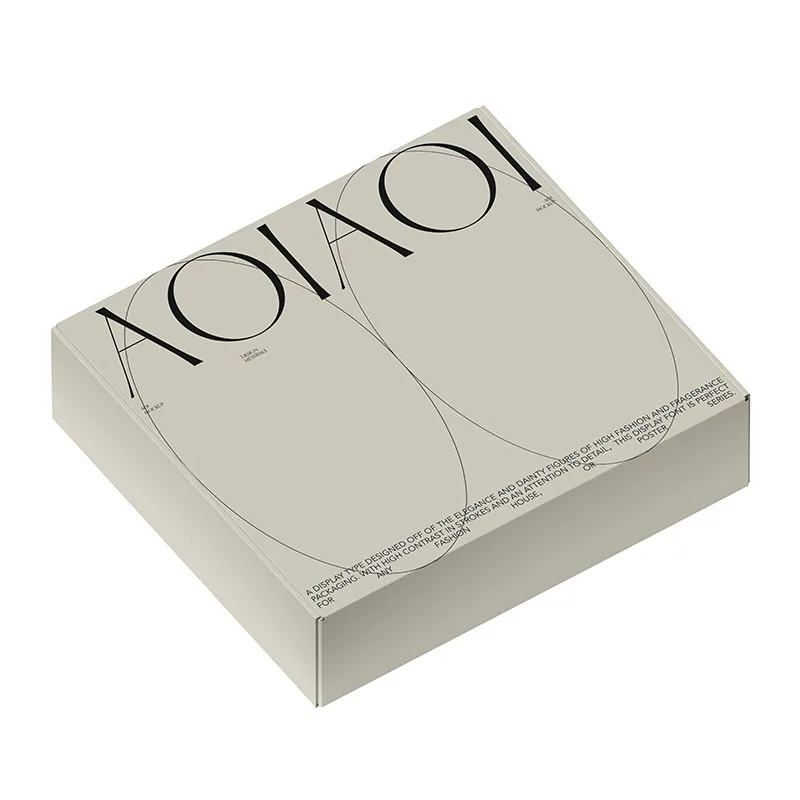 Eco-friendly brand customized logo beauty perfume bottle packaging gift box clothes express delivery shipping paper box