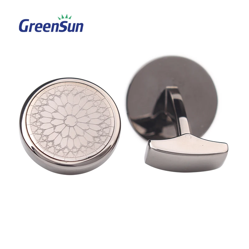 Fashion Custom Gorgeous Shell Inlaid Cufflink For Men