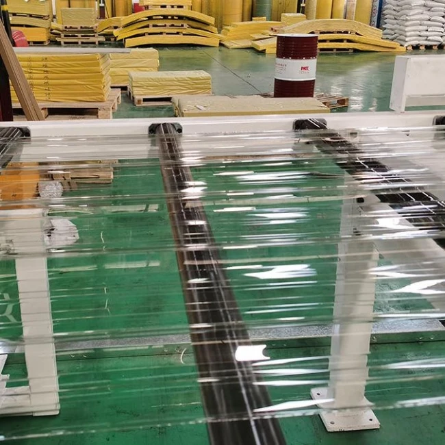 Trapezoidal Corrugated Polycarbonate Daylighting Panels Roofing Transparent Tile for Greenhouse