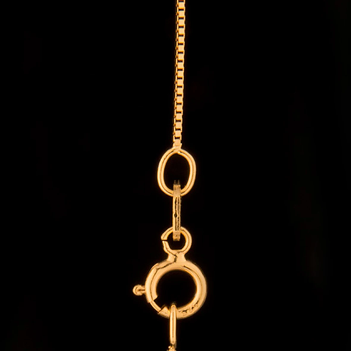  10K/14K18K Yellow Gold Chain Pure 18 Inch Thin Box