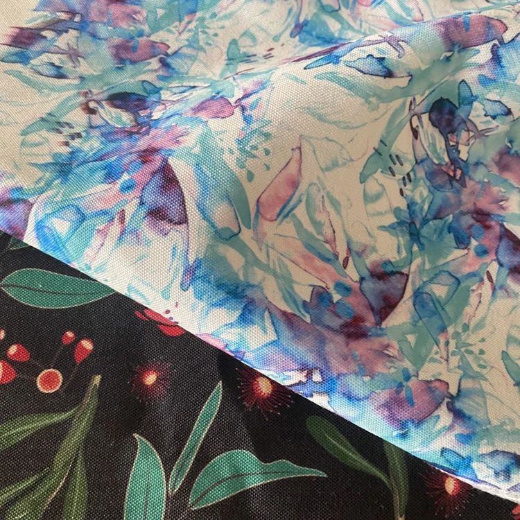 free samples customized low moq digital printing printed cotton canvas