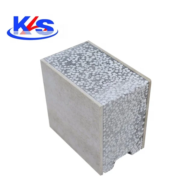 Load Bearing Vertical Concrete 90mm EPS Cement Calcium Silicate Board Sandwich Wall Panel
