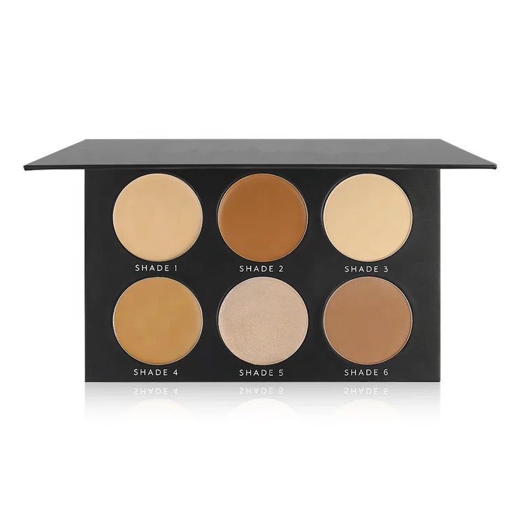 Brighten Skin Tone Contour Concealer Highlighter Pressed Powder Palette For Makeup