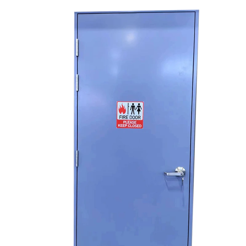 Customized 30 Minute Ventilation Double Open Fire Door EN Standard Steel School Escape Swing Style Fire Door Modern Wooden