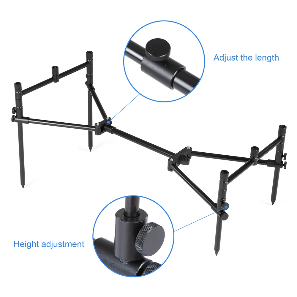 Carp Fishing Tackle Equipment mini aluminium carp fishing rod pod 85*28*52cm