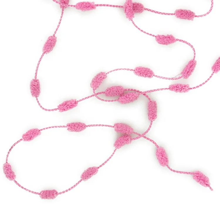 popular soft polyester pompom yarn /textured yarn /ply yarn for scarf sweater cushion yarn of chinese factory wholesale yarn