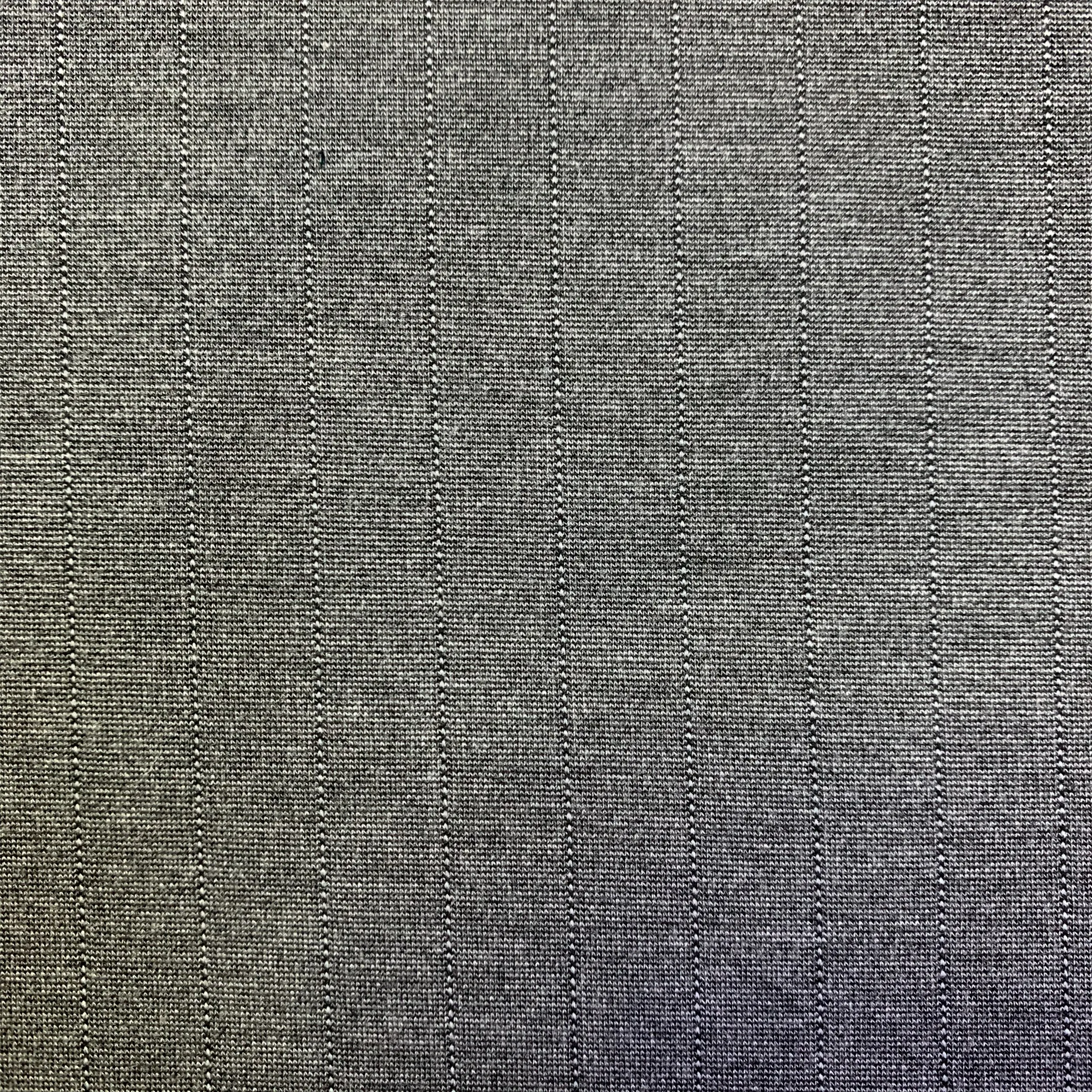 Best Quality Stripe Knit Rayon Spandex Ponte De Roma Fabric For Suit Waisted Pants