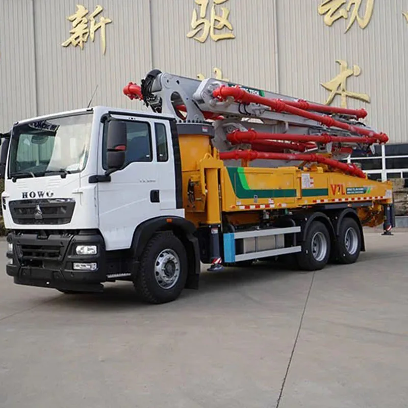 Top Brand Official 37m Truck Mounted Concrete Boom Mixer Pump HB37V Mobile Concrete Pump Car for Sale