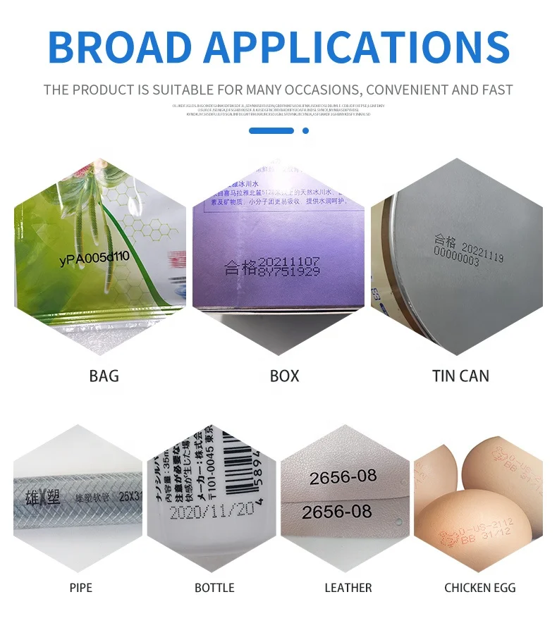 AOKDI Mini Handjet Portable plastic Glass Ceramic Aluminum  Solvent Card Food Printer Cartridges Printing Machine Printer