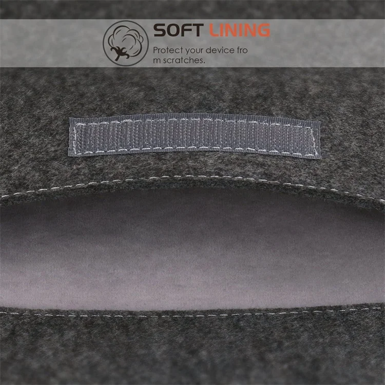 New portable biodegradable handmade women men wool felt laptop computer bags covers