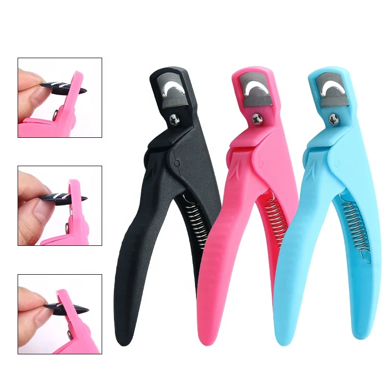 Professional Fake Nail Cutter Nail Clippers Straight Edge Acrylic Clipper Tips Manicure Guillotine Cut False Nails
