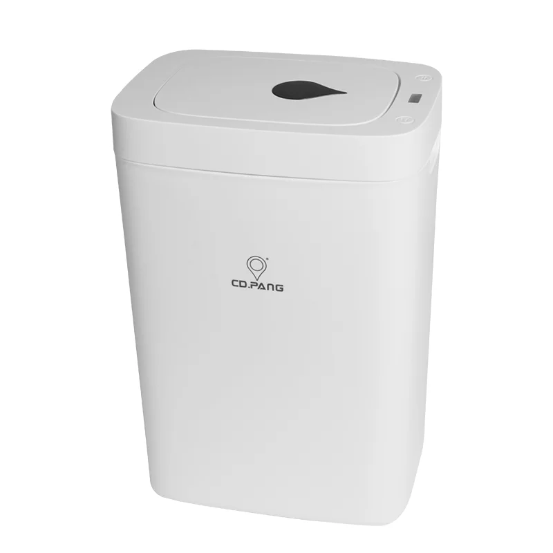 Motion sensor trash bin pvc wall mount trash bin automatic trash bin