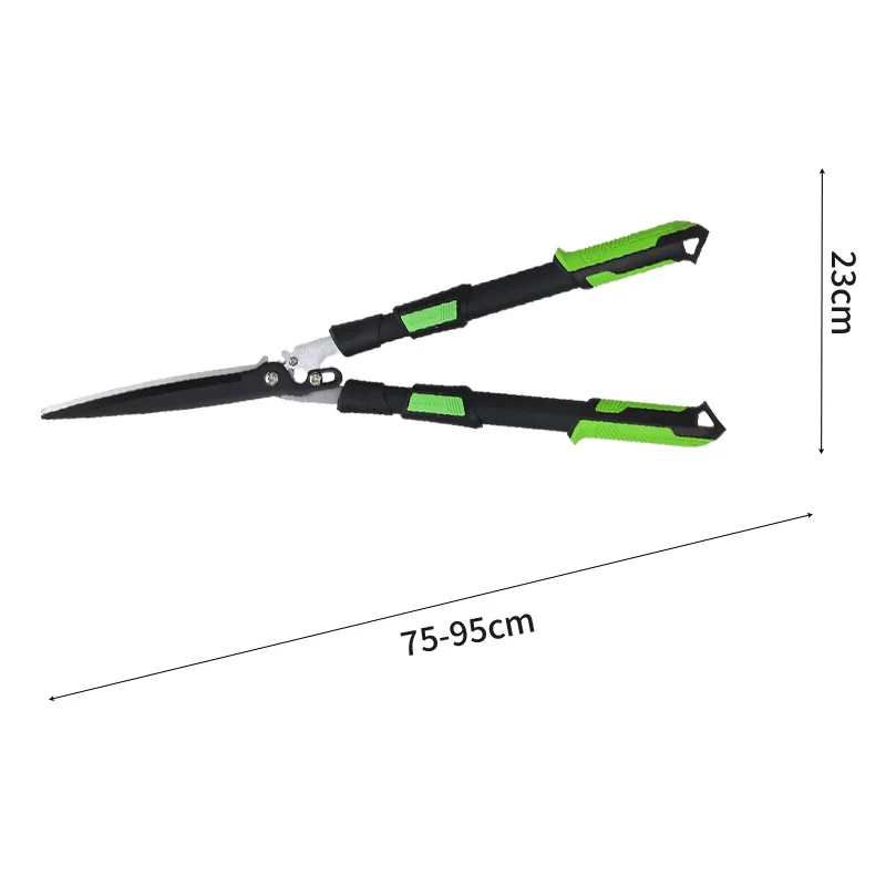 Five Segment Adjustable Switch Hedge Shear Extendable Handle Shear Gear Mechanism Hedge Scissors