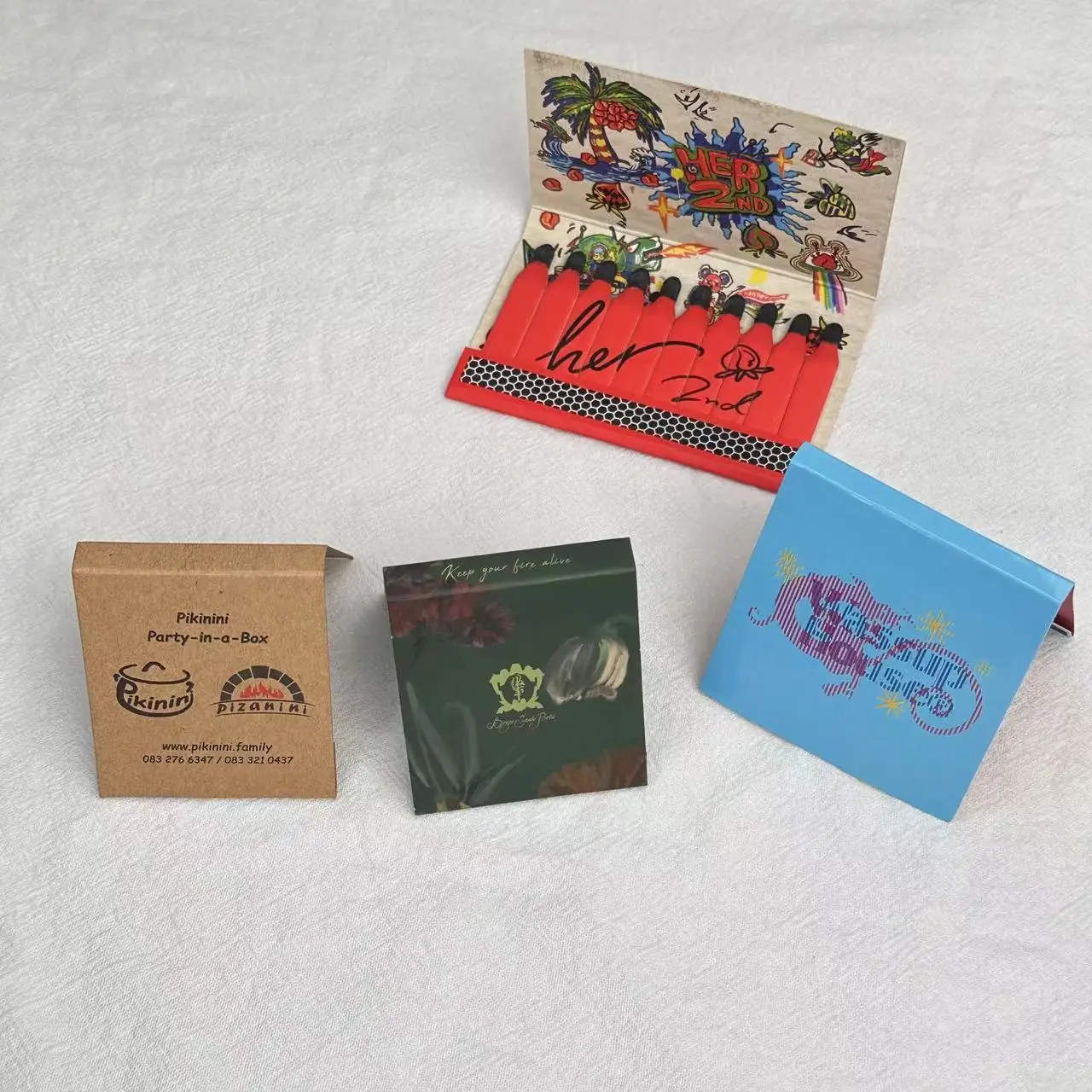 Customized size design for matchbooks logo Book style matches full-color printing household cigar matches vintage matchbooks